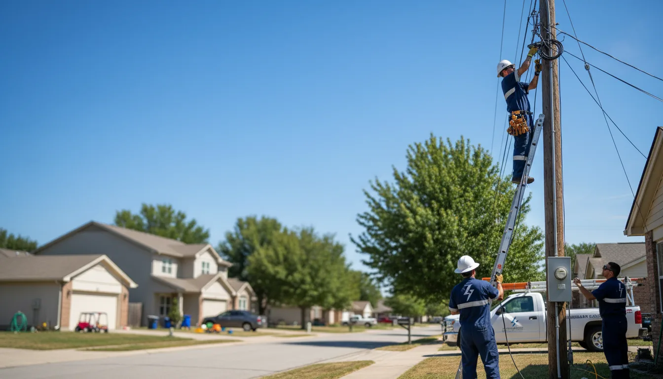 Residential electrician providing installation services in Hartford, SD